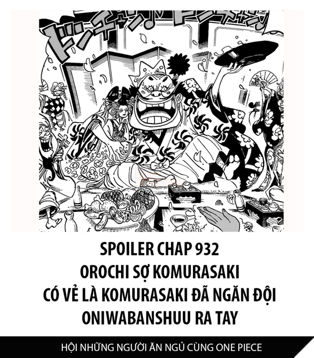 Spoiler One Piece - Dao Hai Tac 932 chinh thuc - Komurasaki tan thang mat Orochi 2 Spoiler One Piece - Đảo Hải Tặc 932 chính thức - Komurasaki tán thẳng mặt Orochi 2
