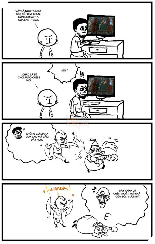 Cộng đồng Dota Auto Chess thú vị với truyện tranh Doraemon cà khịa cán bộ cực mạnh 4