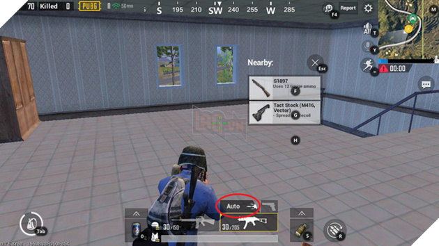 Chuyển chế độ bắn sao cho phù hợp là mtộ chuyện ít người để ý trong PUBG Mobile. Nguồn: Internet.