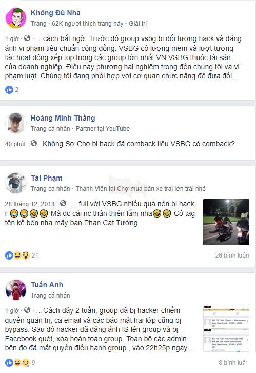 Vừa hết tết hung tin tràn ngập khi Việt Nam Sexy Bae Group bị hacker xóa trắng 3