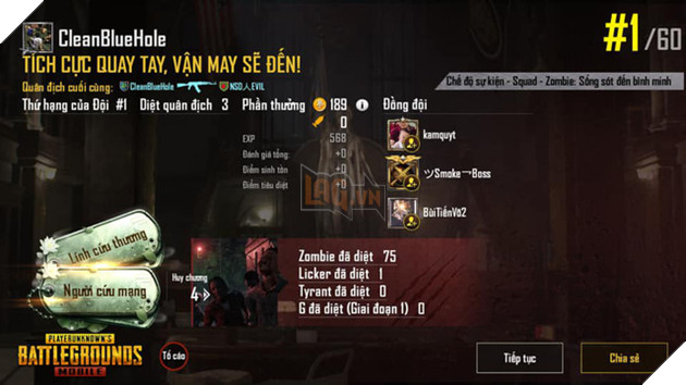 Game thủ PUBG Mobile diệt được cả trăm Zombie, nhưng G và Tyrant thì quá khó tìm - Ảnh 3. Game thủ PUBG Mobile diệt được cả trăm Zombie, nhưng G và Tyrant thì quá khó tìm - Ảnh 3.