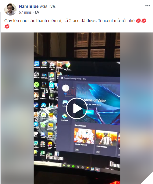 Tencent minh oan Nam Blue sau nghi án hack trước mặt cả nghìn người xem stream 2