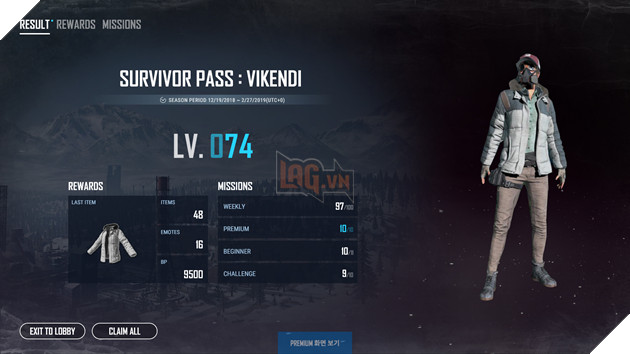 Chi tiet ban cap nhat 26 PUBG voi nhieu thay doi quan trong 4 Survivor Pass: Vikendi sẽ hết hạn vào ngày 26/04/2019. Nguồn: Internet.