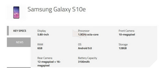 Chi tiet gia va chi so can biet cho 3 phien ban Samsung Galaxy S10, S10+ va S10e 5 Chi tiết giá và chỉ số cần biết cho 3 phiên bản Samsung Galaxy S10, S10+ và S10e 5