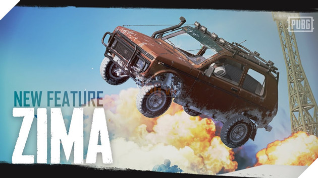 PUBG: Zima se thay the UAZ tren Vikendi, Flare Gun se xuat hien ngau nhien tren ban do Zima PUBG là phương tiện mới sẽ thay thế UAZ trên bản đồ Vikendi. Nguồn: Internet.