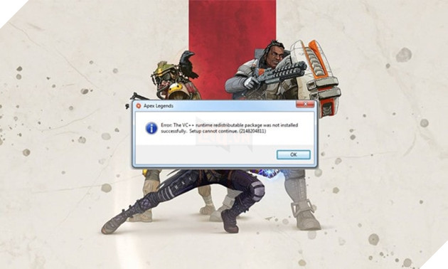 Tong hop toan bo loi trong Apex Legends va huong dan chi tiet cach khac phuc chung 6 Download đến 38% bị dừng và báo lỗi VC++