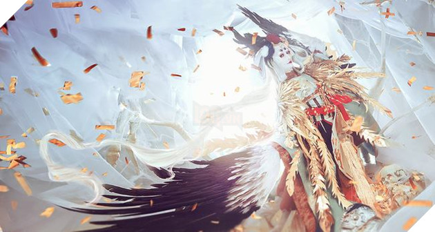 Âm Dương Sư: Chiêm ngưỡng Cosplay Mẹ Cò trong bộ Kim Loan Hạc Vũ thần thái đáng sợ 3