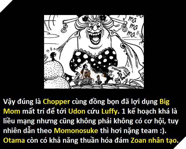One Piece 924: Chopper thao túng Big Mom tới Udon cứu Luffy - Hé lộ nhân vật Yakuza bí ẩn đứng đầu Wano ngày trước - Ảnh 5. One Piece 924: Chopper thao túng Big Mom tới Udon cứu Luffy - Hé lộ nhân vật Yakuza bí ẩn đứng đầu Wano ngày trước - Ảnh 5.