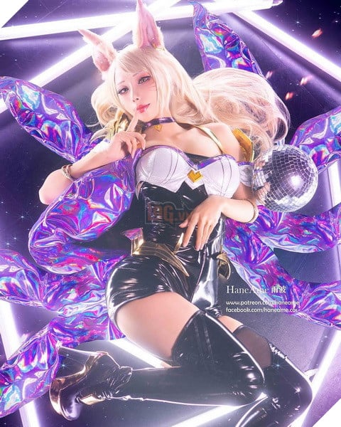 Nóng mặt với bộ Cosplay Ahri K/DA siêu gợi cảm từ hot Coser HaneAme 6