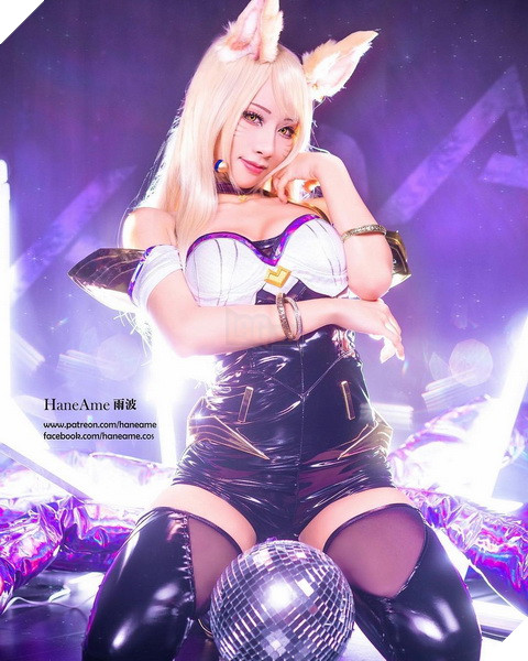 Nóng mặt với bộ Cosplay Ahri K/DA siêu gợi cảm từ hot Coser HaneAme 2