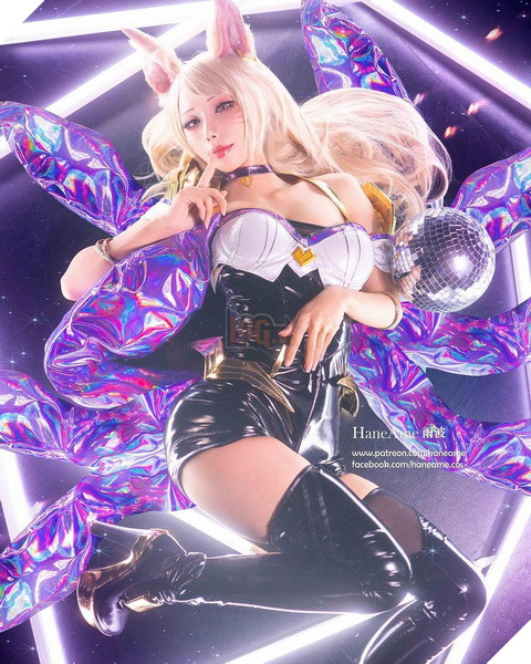 Nóng mặt với bộ Cosplay Ahri K/DA siêu gợi cảm từ hot Coser HaneAme 4