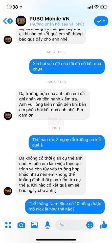 Nam Blue bị ban account thì được mở ngay, dân thường PUBG Mobile thì đợi dài cổ - Ảnh 3. Nam Blue bị ban account thì được mở ngay, dân thường PUBG Mobile thì đợi dài cổ - Ảnh 3.