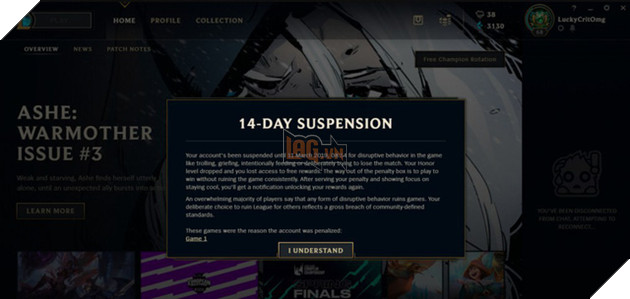 LMHT - thanh niên chơi Yasuo Full AP trong URF bị Riot khóa tài khoản 14 ngày, bực mình kêu oan 2