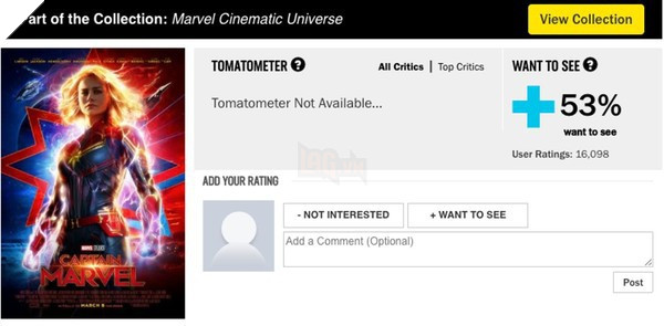 Captain Marvel bị ném đá dữ dội trên Rotten Tomatoes 3