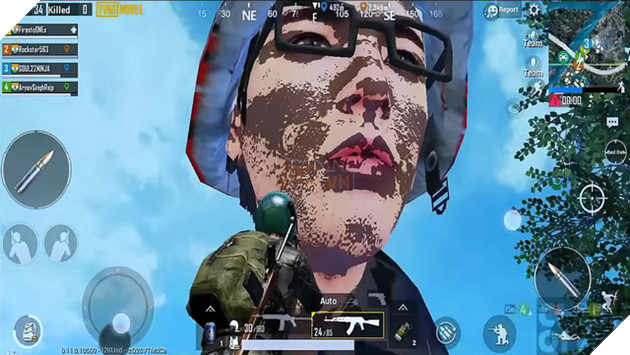 PUBG Mobile gặp lỗi, xuất hiện những nhân vật tự hóa khổng lồ 2