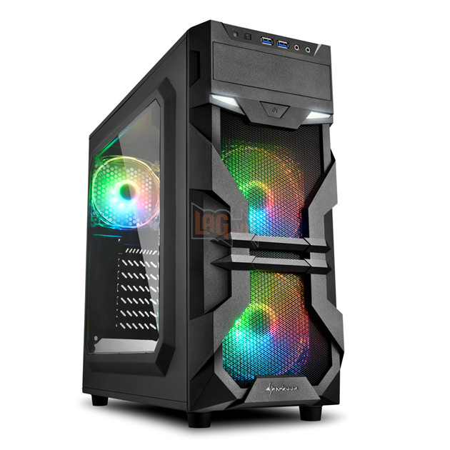 Sharkoon VG7-W Chiec thung may nho gon danh cho game thu Sharkoon VG7-W RGB