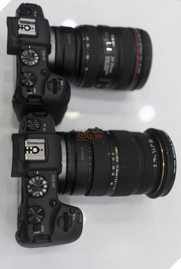 Tren tay nhanh Canon EOS RP Full Frame Mirorless 17 Thậm chí bạn có thể dử dụng cả lens crop mà không có vấn đề gì, chỉ việc chỉnh lại trong setting là được. Nguồn: Lag.vn.