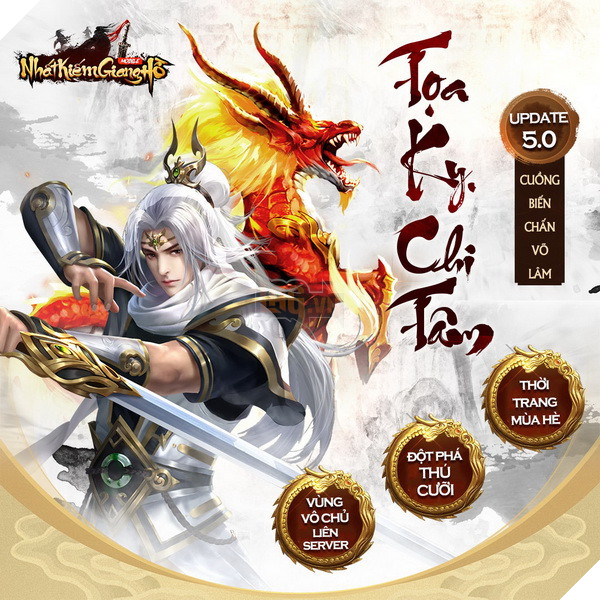 Nhất Kiếm Giang Hồ tặng ngay 300 Giftcode mừng ra mắt Update 5.0: Cuồng Biến Chấn Võ Lâm