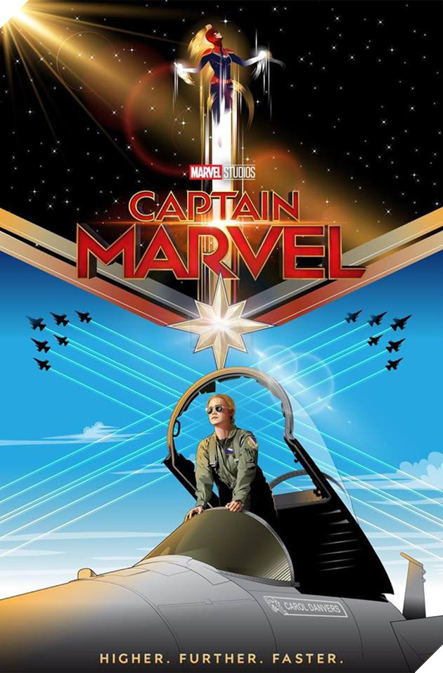 Tong hop 10 poster Captain Marvel dep nhat duoc thiet ke boi nguoi ham mo 6 Tổng hợp 10 poster Captain Marvel đẹp nhất được thiết kế bởi người hâm mộ 6