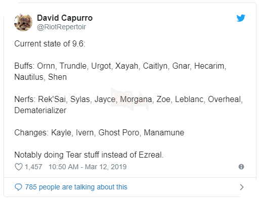 LMHT tiết lộ bản cập nhật 9.6, Zoe chuẩn bị Nerf tan nát