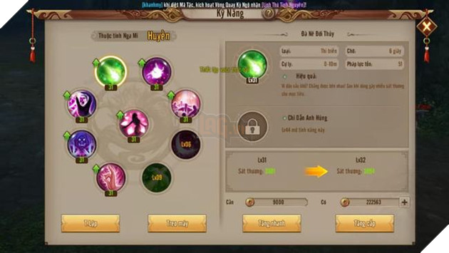 Kham pha bo tuyet ky tran phai trong Tan Thien Long Mobile Khám phá bộ tuyệt kỹ trấn phái trong Tân Thiên Long Mobile
