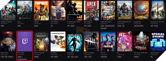 Vừa trở thành 1 kênh stream độc lập, Dota Auto Chess đã nằm trong số 20 game có người xem cao nhât 2