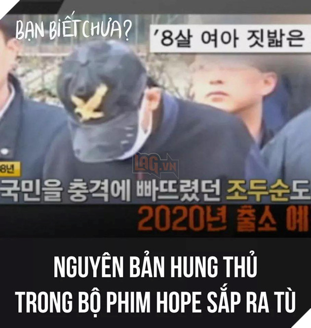 Bạn có biết Nguyên bản hung thủ của bộ phim Hope sắp ra tù khiến cộng đồng sợ hãi 2