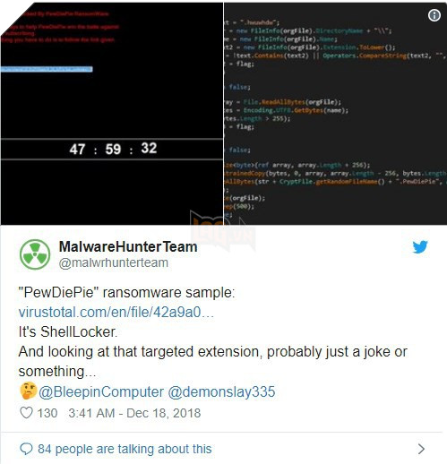 Hack tạo virus sẽ khóa thông tin người dùng vĩnh viễn nếu PewDiePie thua T-Series 2