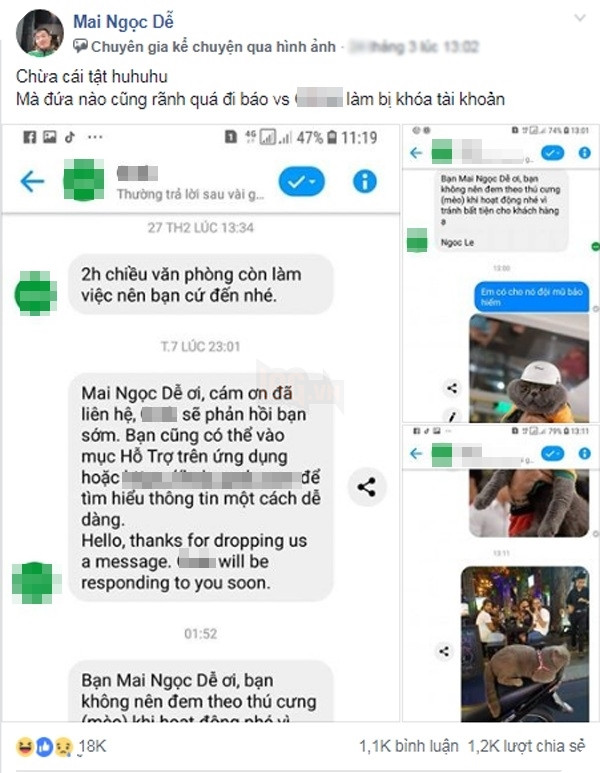 Đưa 'boss' đi làm cùng, chàng xe ôm công nghệ bị công ty khóa luôn tài khoản