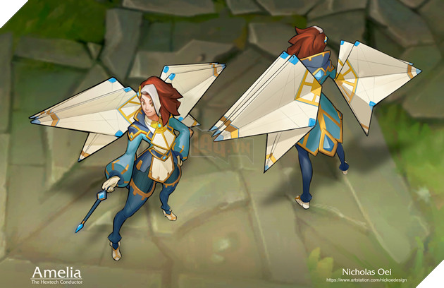 LMHT: Fan thiết kế vị tướng mới, chiến đấu bằng giấy mang công nghệ Hextech 2