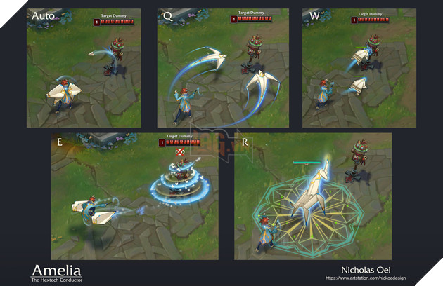 LMHT: Fan thiết kế vị tướng mới, chiến đấu bằng giấy mang công nghệ Hextech 3