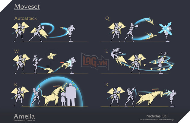 LMHT: Fan thiết kế vị tướng mới, chiến đấu bằng giấy mang công nghệ Hextech 4