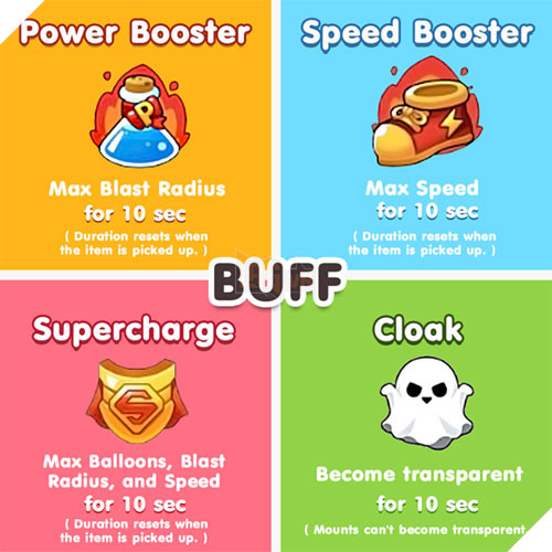 Tổng hợp công dụng của tất cả các vât phẩm trong Boom Mobile 5