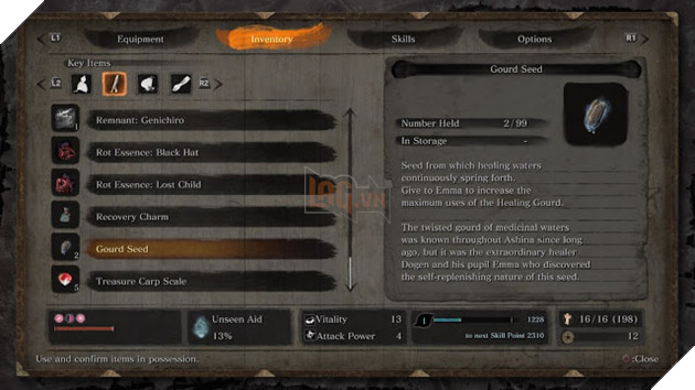 Sekiro: Shadows Die Twice - Hướng dẫn tìm Gourd Seeds và Snap Seeds 4