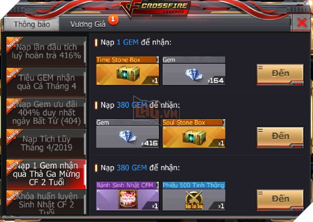 CrossFire Legends tung chuỗi sự kiện sinh nhật 2 tuổi cùng ưu đãi nạp 1 được 4 trong ngày 4/4 3