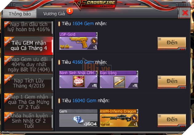 CrossFire Legends tung chuỗi sự kiện sinh nhật 2 tuổi cùng ưu đãi nạp 1 được 4 trong ngày 4/4 5