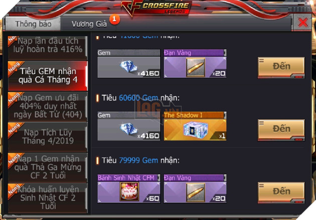 CrossFire Legends tung chuỗi sự kiện sinh nhật 2 tuổi cùng ưu đãi nạp 1 được 4 trong ngày 4/4 7