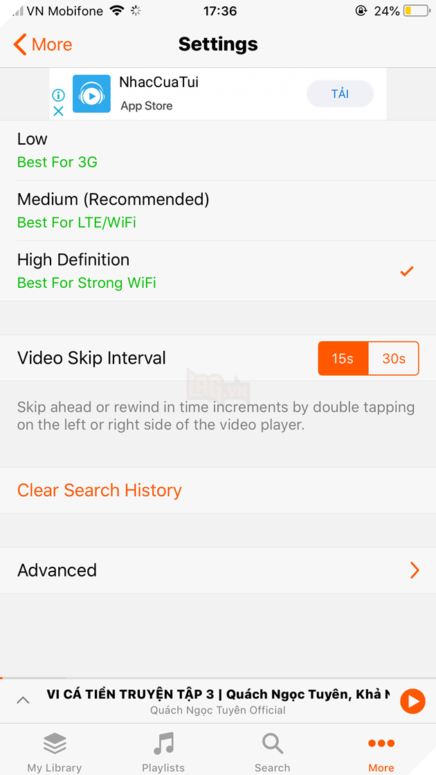 Một số mẹo nhỏ giúp bạn vừa nghe nhạc trên youtube mà vẫn tắt màn hình 6