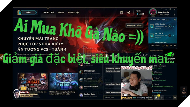 Fan Thầy Ba spam quảng cáo khô gà trên kênh stream của Độ Mixi và cái kết