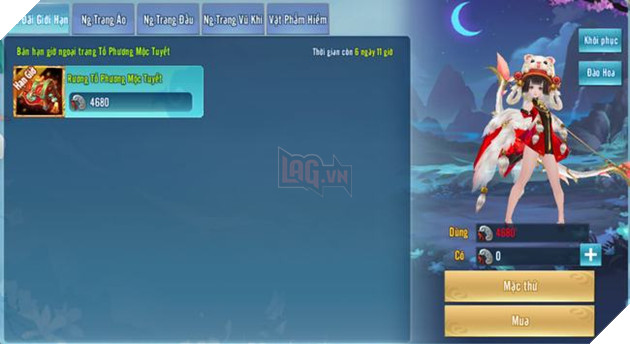 Võ Lâm Truyền Kỳ Mobile ra mắt ngoại trang hoàn toàn mới Tố Phương Mộc Tuyết