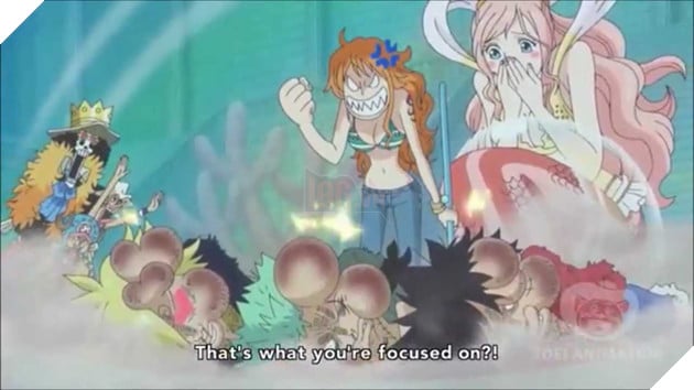 Những fan hâm mộ của One Piece khó có thể bỏ qua bức ảnh đầy hấp dẫn này khi các bạn sẽ được chiêm ngưỡng Luffy bị Nami đánh. Đây là một phân đoạn tuyệt vời trong anime mà người xem không thể bỏ lỡ!
