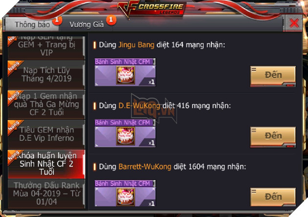 Nhận hàng loạt quà tặng VIP tiếp nối chuỗi sự kiện sinh nhật mừng CrossFire Legends 2 tuổi 11