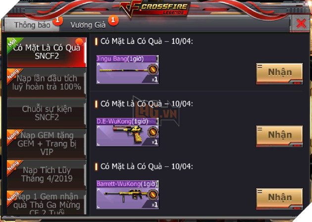 Nhận hàng loạt quà tặng VIP tiếp nối chuỗi sự kiện sinh nhật mừng CrossFire Legends 2 tuổi 3