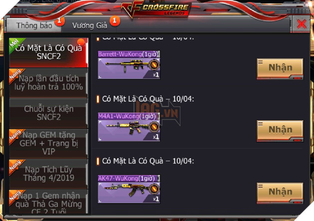 Nhận hàng loạt quà tặng VIP tiếp nối chuỗi sự kiện sinh nhật mừng CrossFire Legends 2 tuổi 4