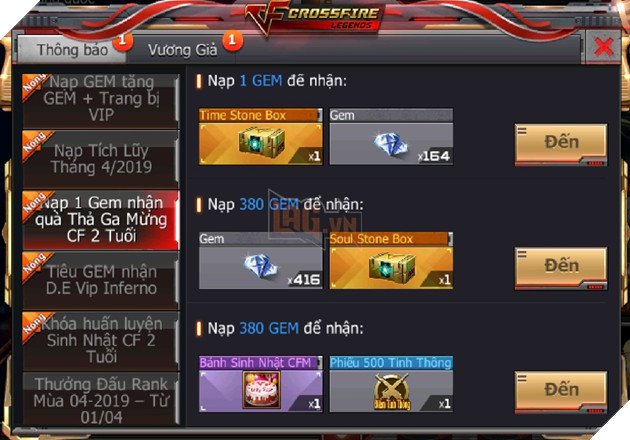 Nhận hàng loạt quà tặng VIP tiếp nối chuỗi sự kiện sinh nhật mừng CrossFire Legends 2 tuổi 7