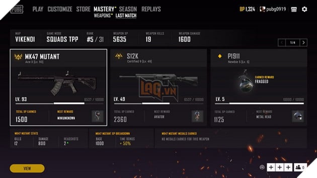 PUBG tung ra hệ thống Weapon Mastery mới: Theo dõi thành tựu và nhận phần thưởng mới 4