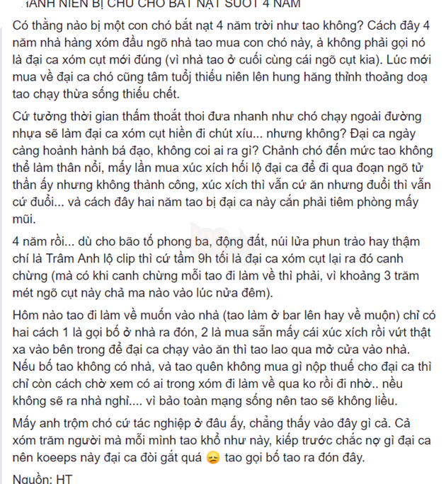  
Câu chuyện được chia sẻ trên mạng xã hội.