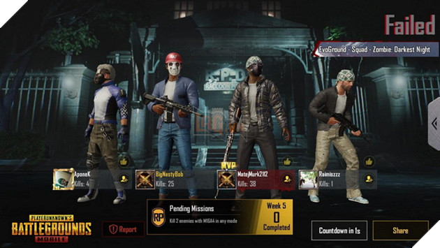 PUBG Mobile: Hướng dẫn mẹo chơi chế độ Zombie Darkest Night 2