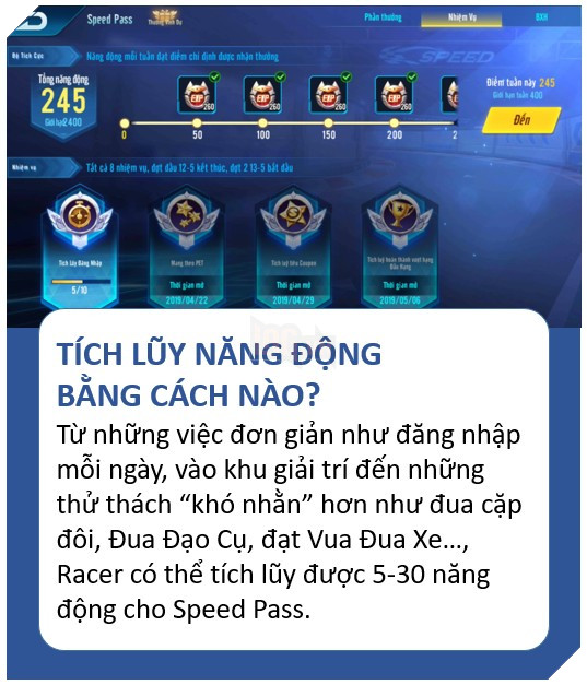 Bí kíp “chinh phục” Speed Pass dành cho Racer ZingSpeed Mobile 2