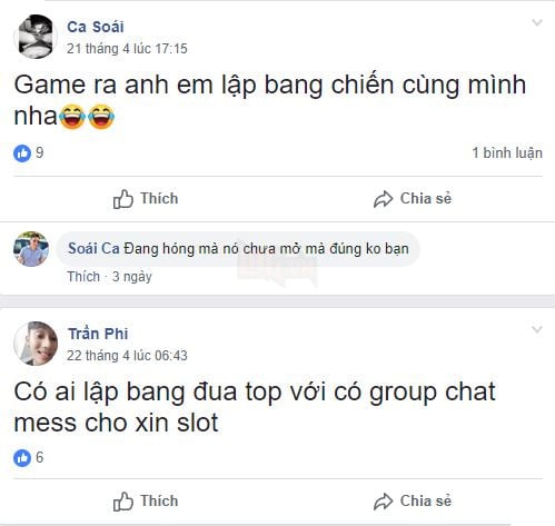 Chờ nghỉ lễ, game thủ Đại Kiếm Vương Mobile không quên lập bang chờ ngày game ra 3